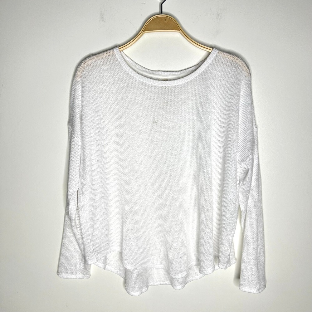 The Group‎ Babaton White Waffle Knit Top Size Medium